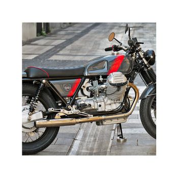 Silenciador de escape Moto Guzzi Serie Grossa Teste Tonde Mass M1 Classic par