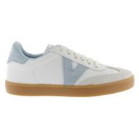 victoria zapatillas berlin ciclista piel y serraje celeste para mujer