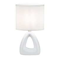 lampara de mesa elor blanco