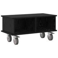 soporte de tv 685 x 35 x 35 cm roble negro vidaxl