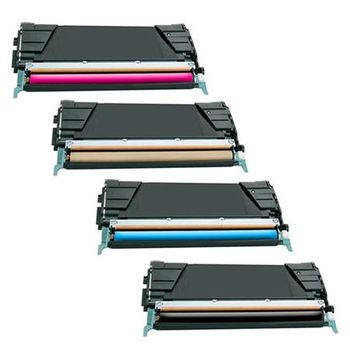 Compatible Multipack Lexmark C746dn Printer Toner Cartridges (4 Pack) -C746H1KG