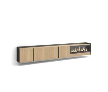 Mueble tv, televisión, muebles de salón, almacenaje, 315x35x50cm, para tv hasta 80