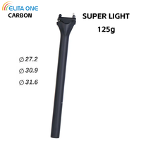 elitaone tija de sillin de bicicleta de carbono 135g ligero 272309316mm tija de sillin de bicicleta de carretera y mtb mate unidireccional 63c