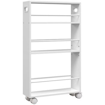 Carrito auxiliar 45x15x80 cm blanco