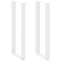 patas para mesa de bar en forma de u 2 unidades color blanco 40 x 110-111 cm acero vidaxl