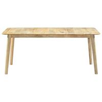 mesa de comedor - mesa de cocina de madera maciza de mango 180x90x76 cm