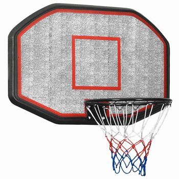 Tablero De Baloncesto Polietileno Negro 109x71x3 Cm Vidaxl