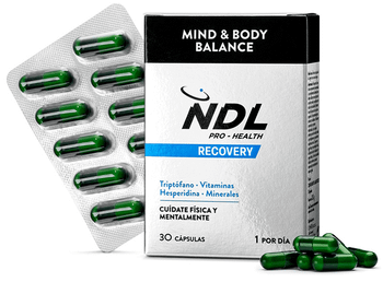 NDL Pro-Health Mind & Body Balance Triptófano con Magnesio y Vitamina B6 30 Cápsulas