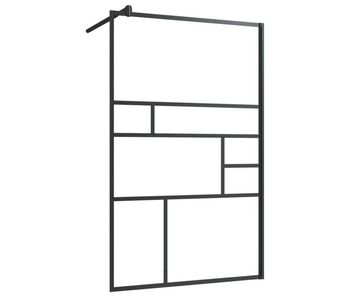 Vidaxl mampara ducha accesible vidrio esg transparente negro 100x195cm