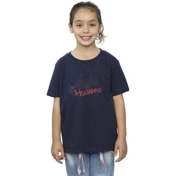 Harry Potter Camiseta Hogwarts para niña