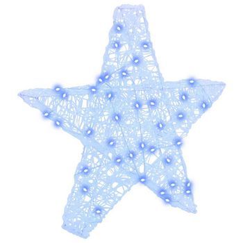 Estrella 3d 50 Led Azul 55 X 53.5 X 10 Cm Acrílico Vidaxl