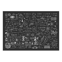 papel pintado 3d - science on chalkboard 300x210 cm
