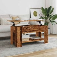 mesa de centro madera de ingenieria madera vieja 101x49x52 cm