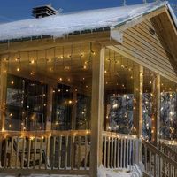 wellhome cortina de luces con 400 led blancos calidos - 300x100 cm