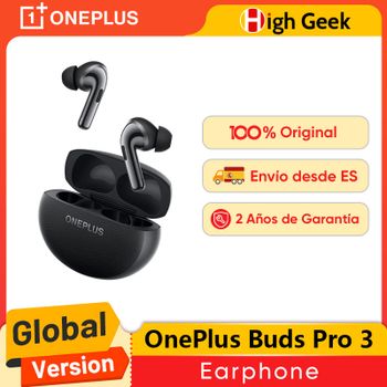 Versión Global OnePlus Buds Pro 3 Auriculares Hasta 50dB Cancelación de Ruido Audio Espacial con Head Tracking Auriculares de Alta Resolución de Audio