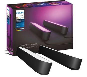PHILIPS Hue Play Light Bar - Black, Twin Pack, Black