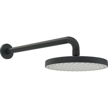 Rociador Superior Hansa Hansabasicjet 4436 1 Chorro D 200 Mm Alcance 348 Mm Dn 15, Negro Mate, 4436010033