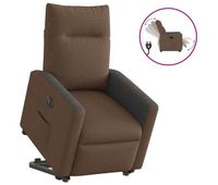 sillon electrico reclinable elevable - sillon relax de tela marron