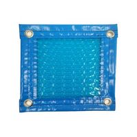 cobertor solarmanta termica de 400 micras geobubble con refuerzo en todo el contorno de 7 x 65m