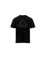 camiseta kappa fario graphik negro hombre