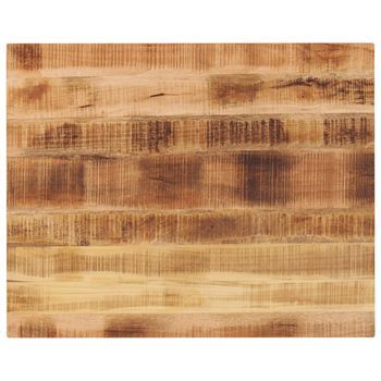 Tablero De Mesa Rectangular Madera Maciza Mango 100x80x2,5 Cm Vidaxl