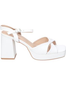 Sandalias De Tacón Buonarotti Ns2386 Blancas 38