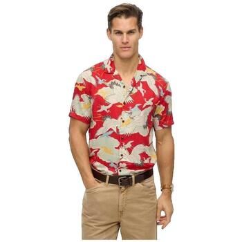 Superdry Camisa manga corta Chemise manches courtes Merchant rouge para hombre