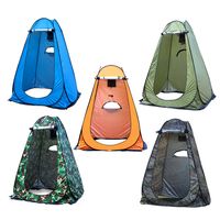 carpa de privacidad desplegable de 190x120x120cm duchacambiadoralojamiento para inodoro de exterior de montaje instantaneo impermeable anti-uv con revestimiento plateado 170t cabana portatil