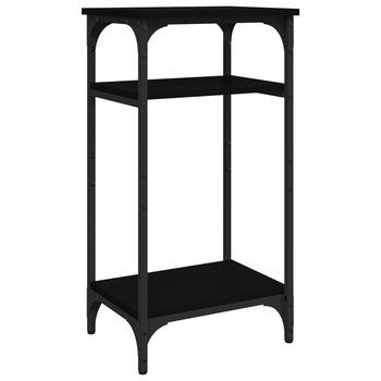 Mesa Auxiliar，mesa De Centro，mesita De Centro De Madera Contrachapada Negra 40x30x75 Cm