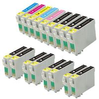 compatible multipack epson stylus photo r2880 printer ink cartridges 17 pack -c13t09634010