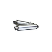 silenciador de escape moto guzzi 1100 sport mistral redondo par