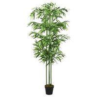 arbol de bambu artificial con 864 hojas verde 180 cm vidaxl