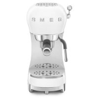 cafetera manual smeg ecf02wheu 11 l 15 bar blanco preparacion espresso cappuccino