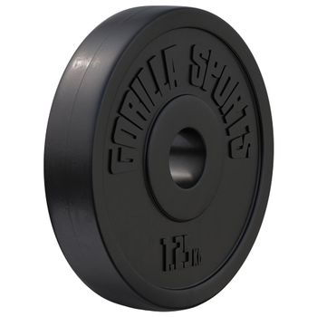Gorilla Sports Disco de Pesas de Plástico 1,25 - 15 kg