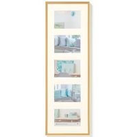 marco de fotos new lifestyle dorado 5x10x15 cm walther design