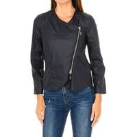 armani jeans cazadora de cuero 3y5b04-5n1qz para mujer