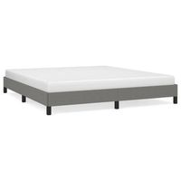 cama matrimonial  cama para adultos  estructura de cama tela gris oscuro 180x200 cm