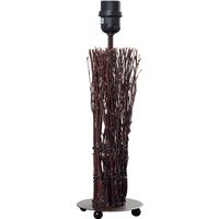 base para sobremesa vilamoura 1xe27 al40xd125cm marronnegro