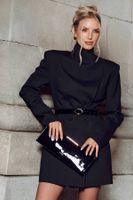 vestido blazer de botonadura cruzada leonie