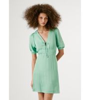 pepe jeans para mujer pl953753 vestido olivia verde l casual poliester manga corta
