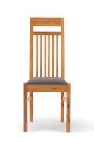 monaco solid oak and grey chairs - grey