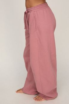 Hunkemöller Pantalón Barrel de Felpa Afelpada Rosa