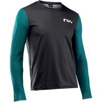 northwave maillot freedom am manga larga verde