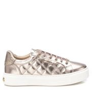 carmela para mujer 16193404-bronce zapatillas de piel 161934 dorado 39 plano cordones casual
