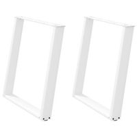 patas para mesa de comedor en forma de u 2 uds  patas para mesa acero blanco