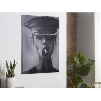 Lienzo  Mujer Blanco/negro 50% Oleo 70x100 Cms. 70x3x100 Cms