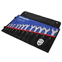 workpro wp202507 - juego de llaves planas profesionales cr-v 6-32 mm con funda de tela