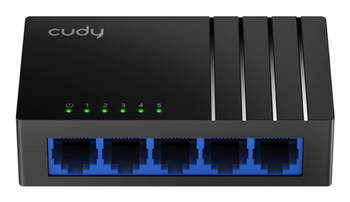 SWITCH 5 PUERTOS 10/100/1000 CUDY GS105D NEGRO