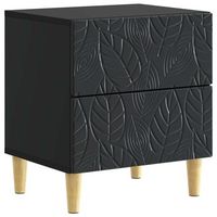 mesita de noche negro 43 x 345 x 48 cm madera de ingenieria vidaxl