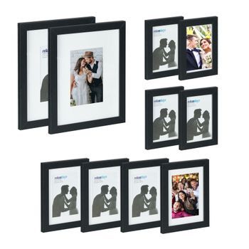 Juego De 10 Marcos De Fotos - Black - 10.8x33x26.4cm